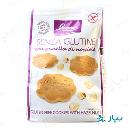 بیسکویت با مغز فندق بدون گلوتن 200 گرمی لازارونی