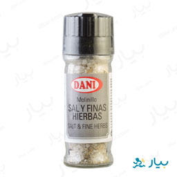 نمک دریایی و سبزیجات با سر آسیاب 100 گرمی دنی