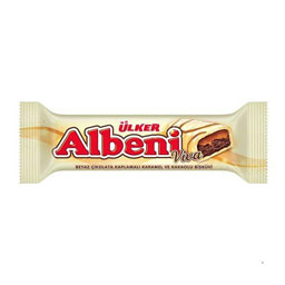 شکلات آلبنی با روکش شکلات سفید 36 گرمی اولکر