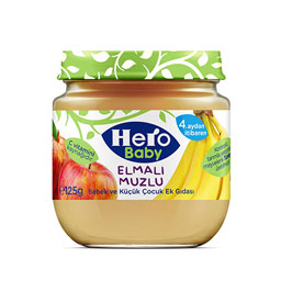 پوره سیب و موز 125 گرمی هیرو