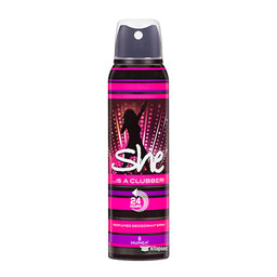 اسپری زنانه مدل Clubber حجم 150 میلی لیتری شی