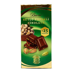 شکلات تابلت پسته ای 80 گرمی بونو