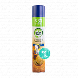 اسپری خوشبو کننده هوا (با رایحه ی آنتی تنباکو) Green world