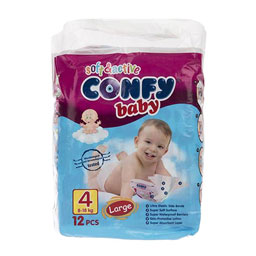 پوشک 18-8کیلویی سایز 4 تعداد 12عددی کانفى بیبى