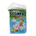پوشک بچه سایز 5 - 11 تا 25 کیلوتعداد 10 عددی کانفی بیبی