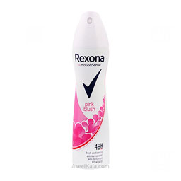 اسپری بدن زنانه رکسونا Rexona مدل Pink Blush حجم 200 میل