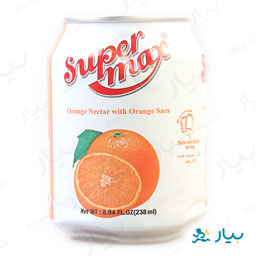 نکتار پرتقال حاوی پرک پرتقال 240 میلی لیتری سوپر مکس