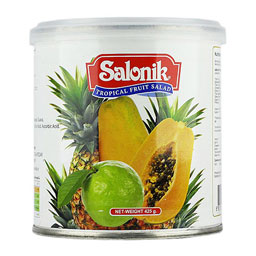 کمپوت مخلوط میوه های استوایی 425 گرمی سالونیک