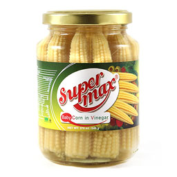 کنسرو بیبی کورن درآب شور 370 گرمی سوپرمکس