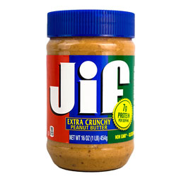 کره بادام زمینی کرانچی 454 گرمی جیف