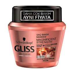 ماسک مو مدل MAGNIFICENT STRENGTH حجم 300 میلی لیتری گلیس