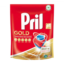 قرص ماشین ظرفشویی 45 تایی گلد پریل Pril Gold