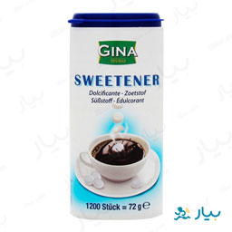 قرص شیرین کننده مصنوعی 72 گرمی جینا