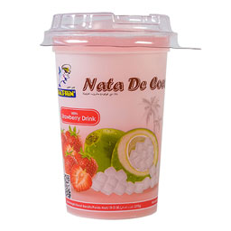 آبمیوه توت فرنگی و نارگیل 270 میلی لیتری دلفین