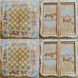 شطرنج وتخته نرد صدف وخاتم