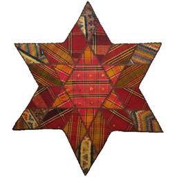 تکه دوزی گلیم و جاجیم طرح ستاره