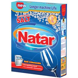 نمک ماشین ظرفشویی ناتار اکتیو شده بسته 2 کیلوگرمی