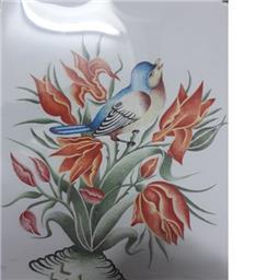 میناکاری گل و مرغ میناکاری نیکنامی