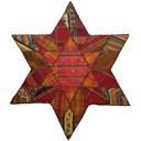 تکه دوزی گلیم و جاجیم طرح ستاره