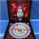 ست گلدون و بشقاب مینا