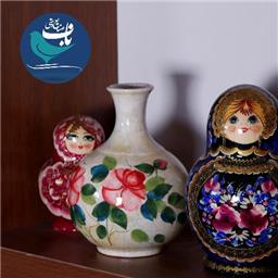 گلدان توپی گردن دار